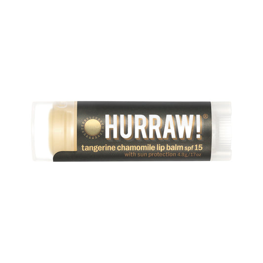 Hurraw! Organic Lip Balm Sun (SPF15 Tangerine Chamomile) 4.8g