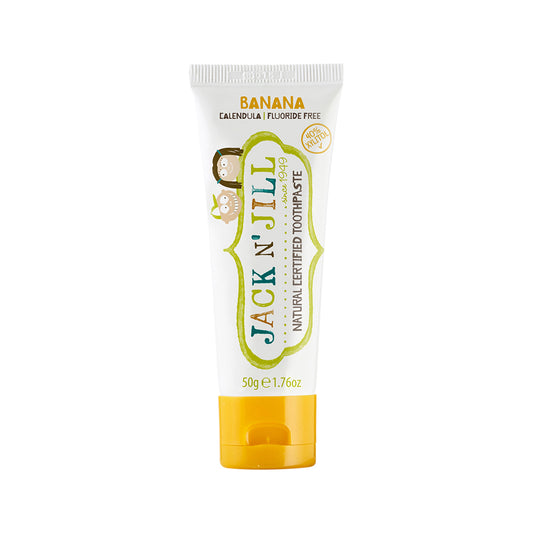 Jack N' Jill Natural Toothpaste with Calendula (Fluoride Free) Banana 50g