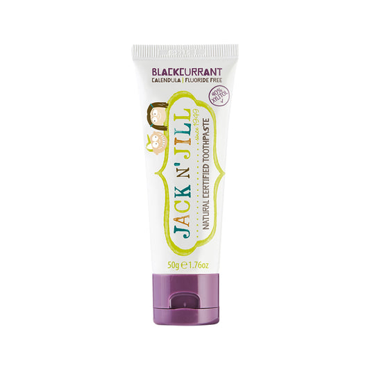 Jack N' Jill Natural Toothpaste with Calendula (Fluoride Free) Blackcurrant 50g