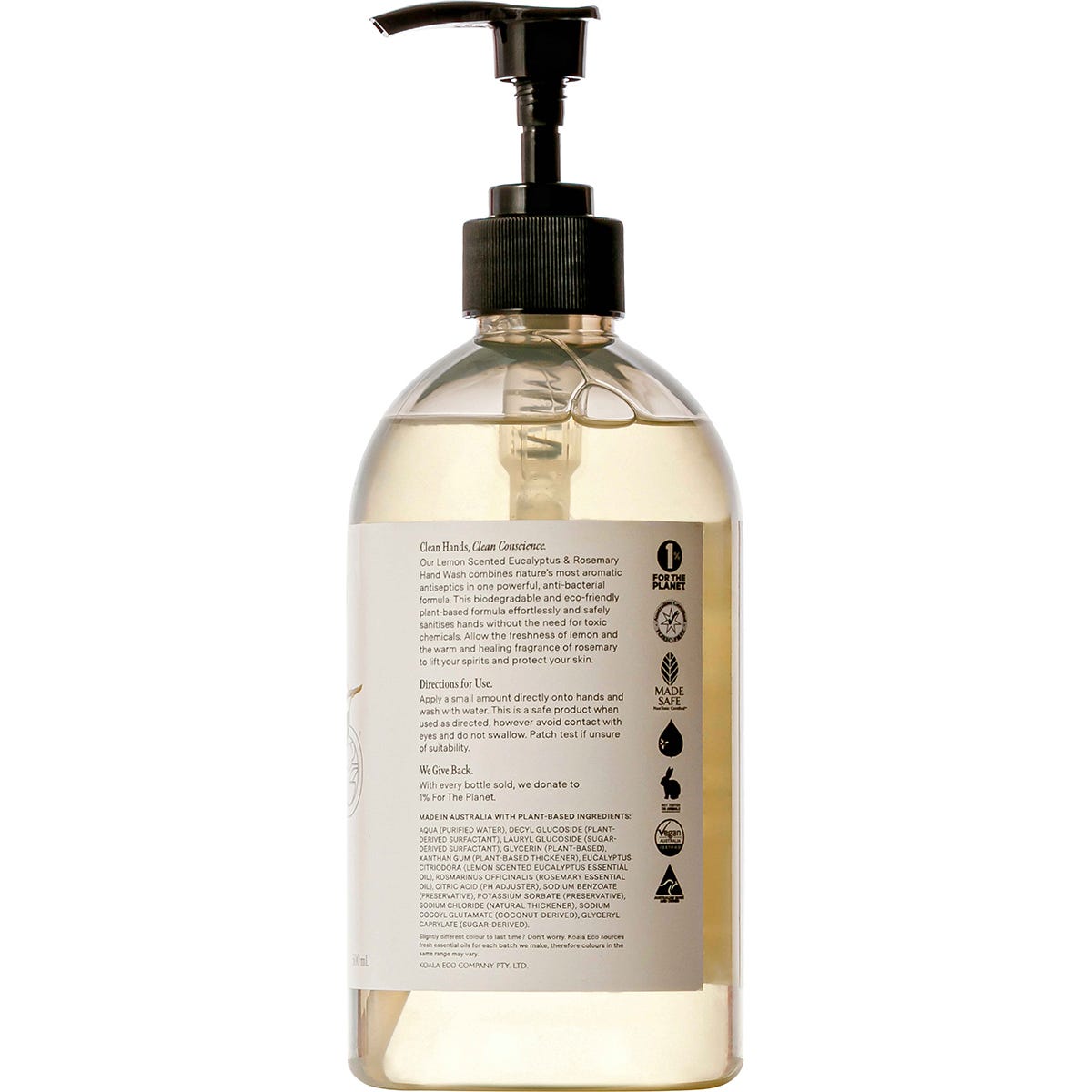 Hand Wash Lemon Scented Eucalyptus & Rosemary