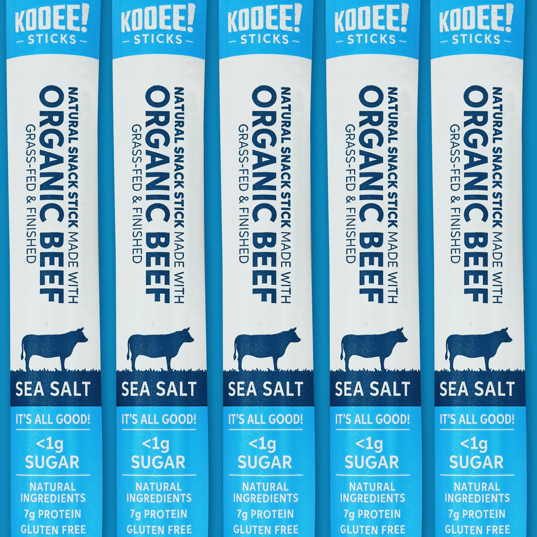 Organic Stick Snack Beef Sea Salt 25gm (CTN 20)