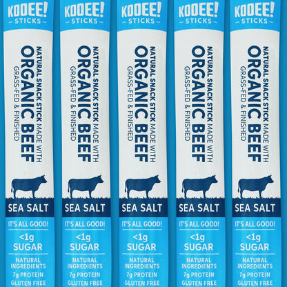 Organic Stick Snack Beef Sea Salt 25gm (CTN 20)