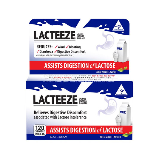 Lacteeze Chewable (mild mint flavour) 120t