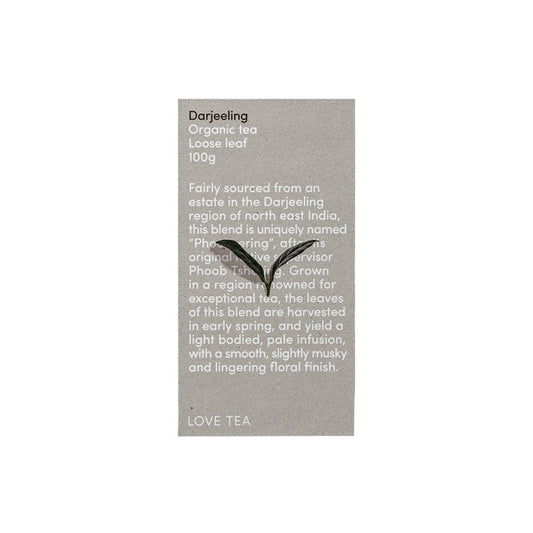 Love Tea Organic Darjeeling Tea Loose Leaf 100g
