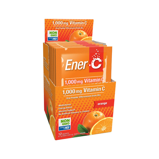Martin & Pleasance Ener-C 1000mg Vitamin C Drink Mix Orange Sachet 8.7g x 12 Pack