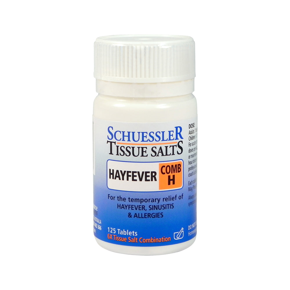 Martin & Pleasance Schuessler Tissue Salts Comb H (Hayfever) 125t