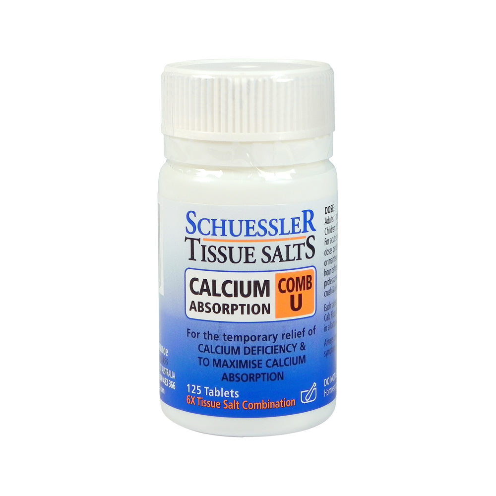 Martin & Pleasance Schuessler Tissue Salts Comb U (Calcium Absorption) 125t