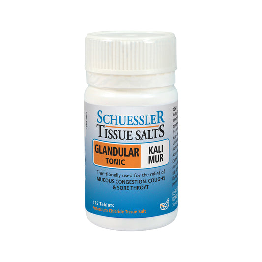 Martin & Pleasance Schuessler Tissue Salts Kali Mur (Glandular Tonic) 125t