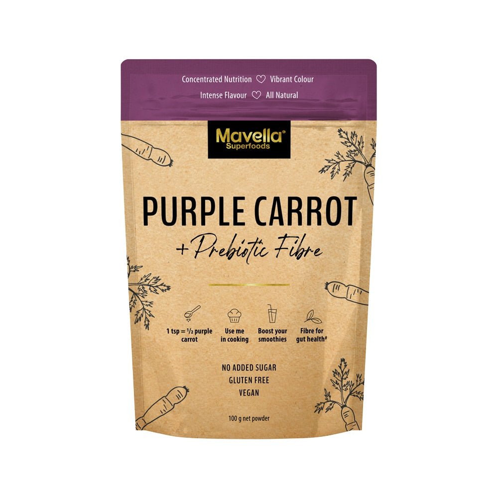 Mavella Superfoods Purple Carrot + Prebiotic Fibre Powder 100g