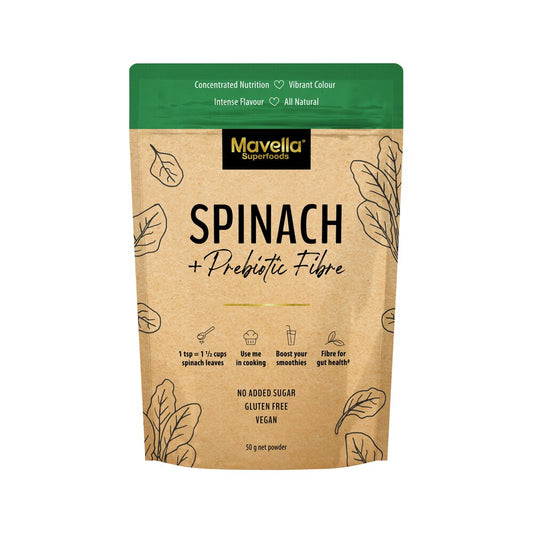 Mavella Superfoods Spinach + Prebiotic Fibre Powder 50g