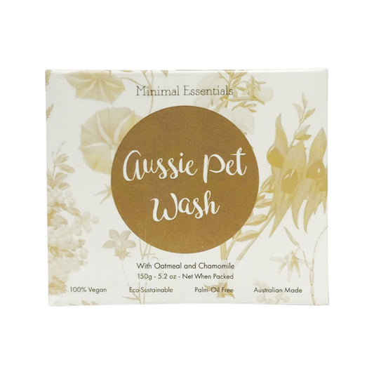 Minimal Essentials Aussie Pet Wash Bar with Oatmeal & Chamomile 150g