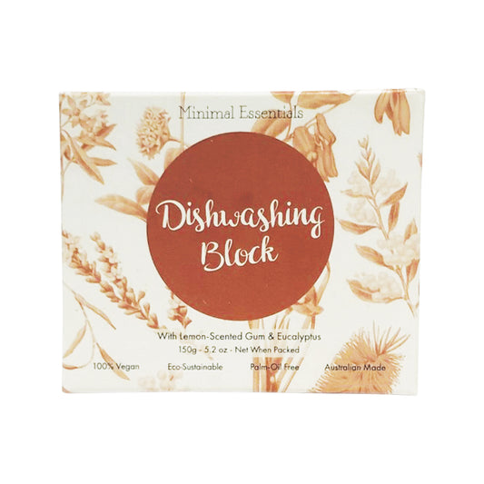 Minimal Essentials Dishwashing Block with Lemon Scented Gum & Eucalyptus 150g