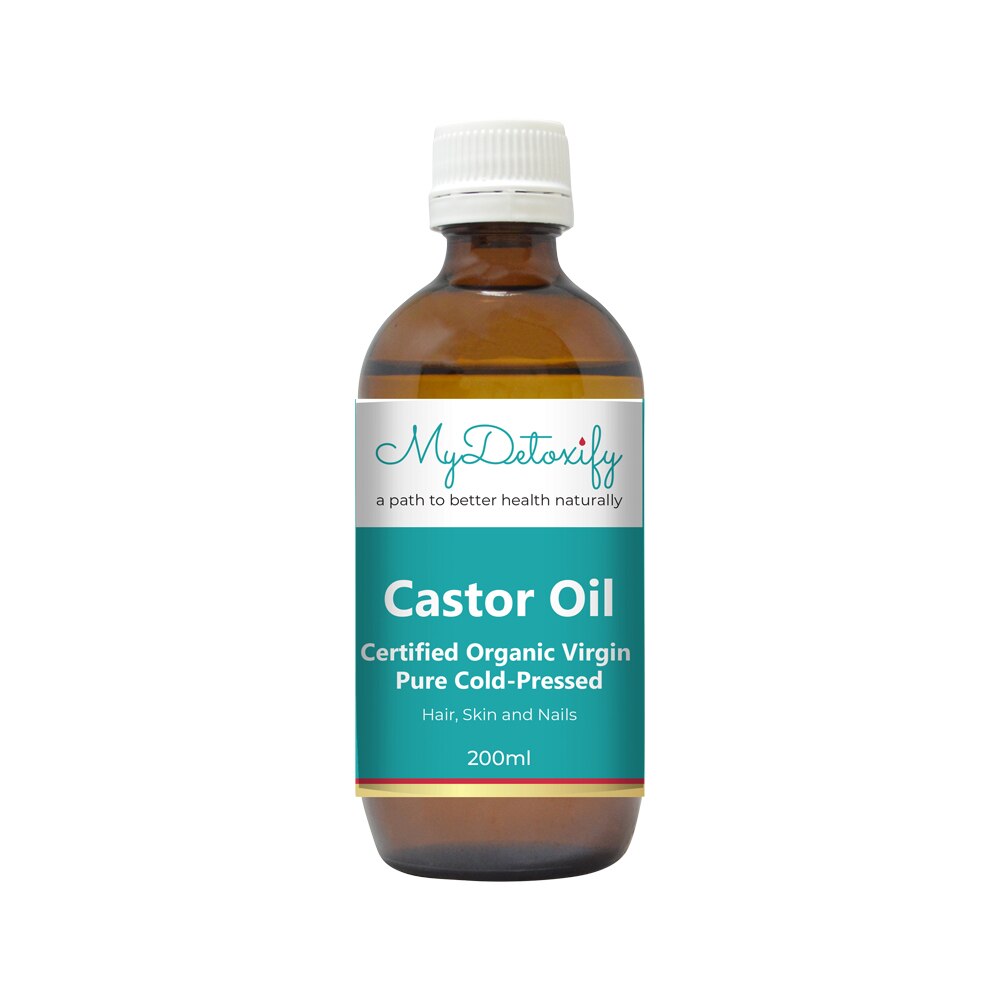 MyDetoxify Certified Organic Virgin Pure Cold-Pressed Castor Oil 200ml