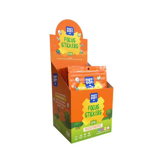 NATPAT Organic Focus Stickers x 24 Pack x 30 Display