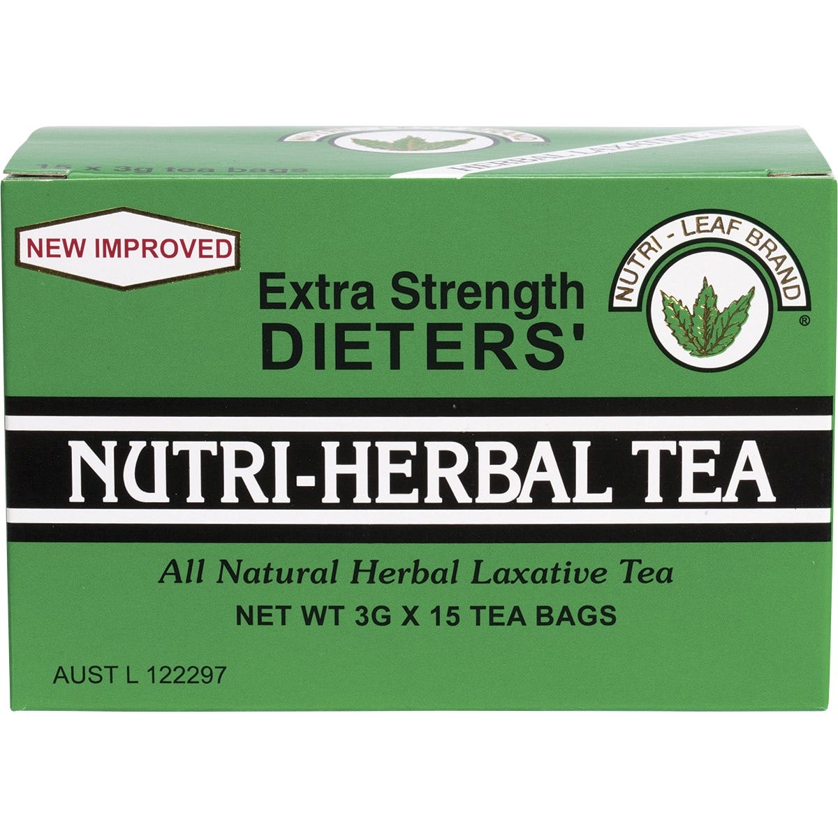 NUTRI-LEAF Herbal Tea Bags Dieter's Tea Extra Strength 15pk