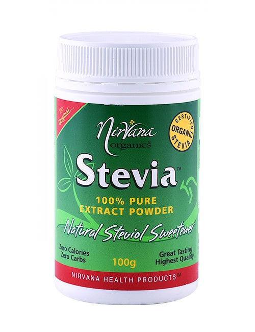 NIRVANA ORGANICS Stevia 100% Pure Extract Powder 100g