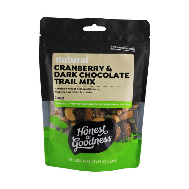 Honest to Goodness Cranberry & Dark Chocolate Trail Mix 200g