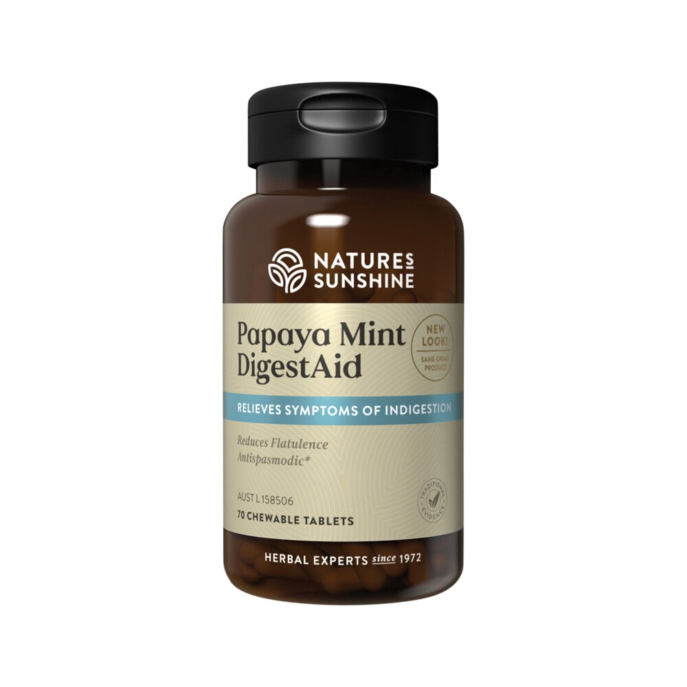 Nature's Sunshine Papaya Mint DigestAid 70t