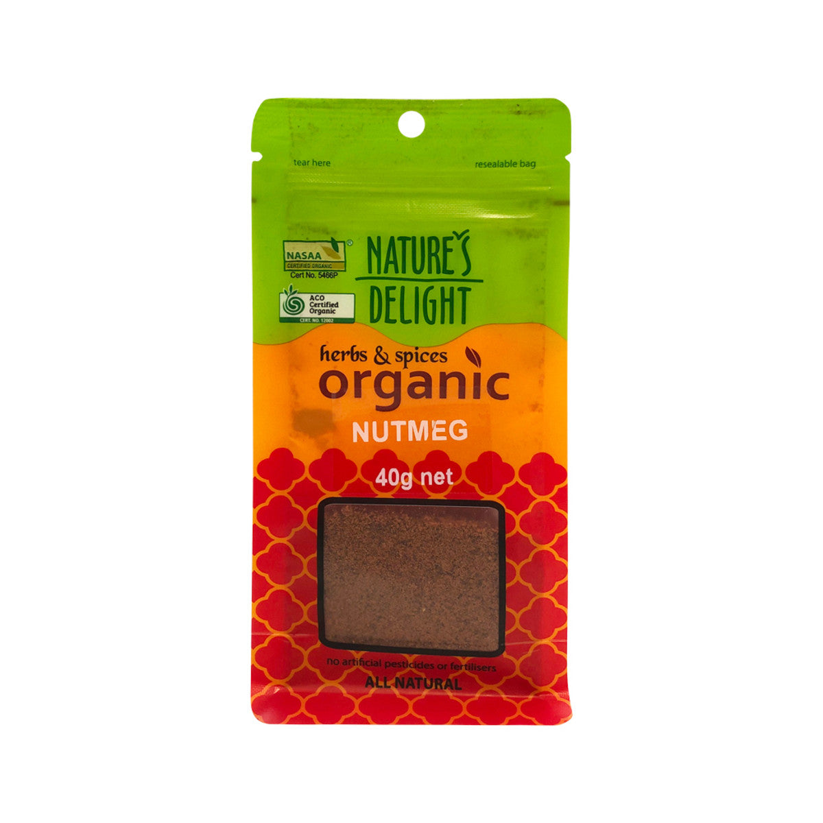 NATURE'S DELIGHT Organic Nutmeg 40g
