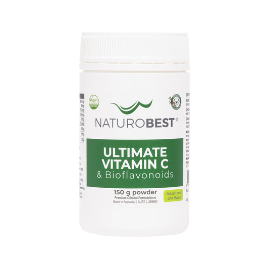 NaturoBest Ultimate Vitamin C & Bioflavonoids Lemon Lime Flavour 150g