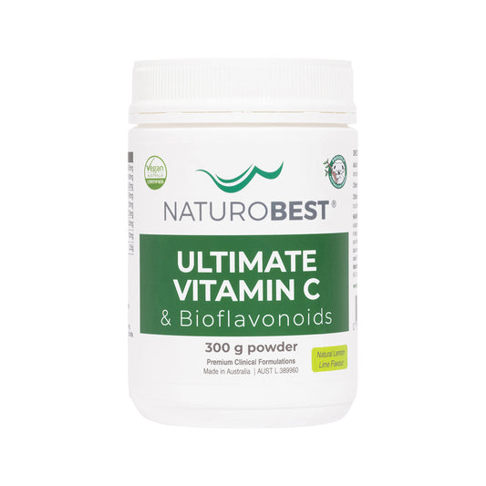 NaturoBest Ultimate Vitamin C & Bioflavonoids Lemon Lime Flavour 300g