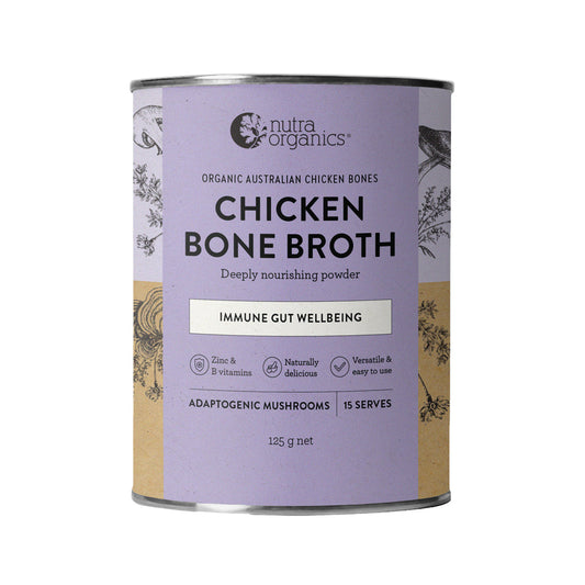 Nutra Organics Bone Broth Chicken Adaptogenic Mushrooms 125g