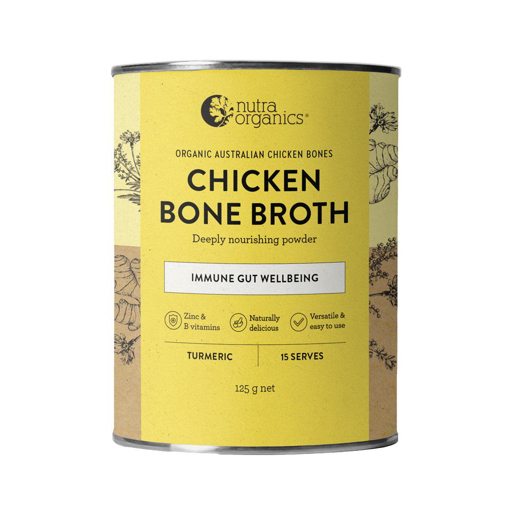 Nutra Organics Bone Broth Chicken Turmeric 125g