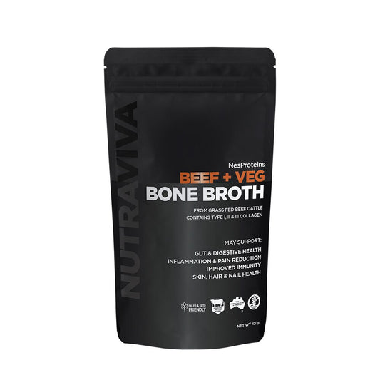 Nutraviva Bone Broth Beef + Veg 100g