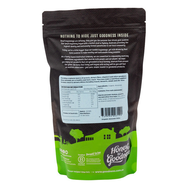 Organic Almonds 500g