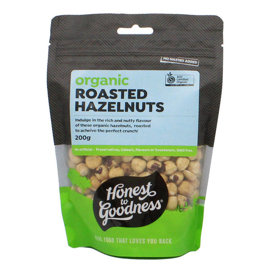 Organic Roasted Hazelnuts 200g