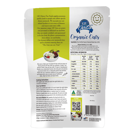 GF Organic Oats 500gm