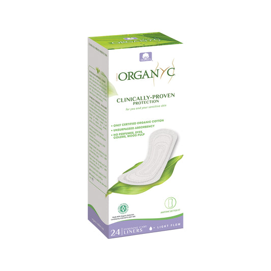 Organyc Organic Liners (Flat) Light Flow x 24 Pack