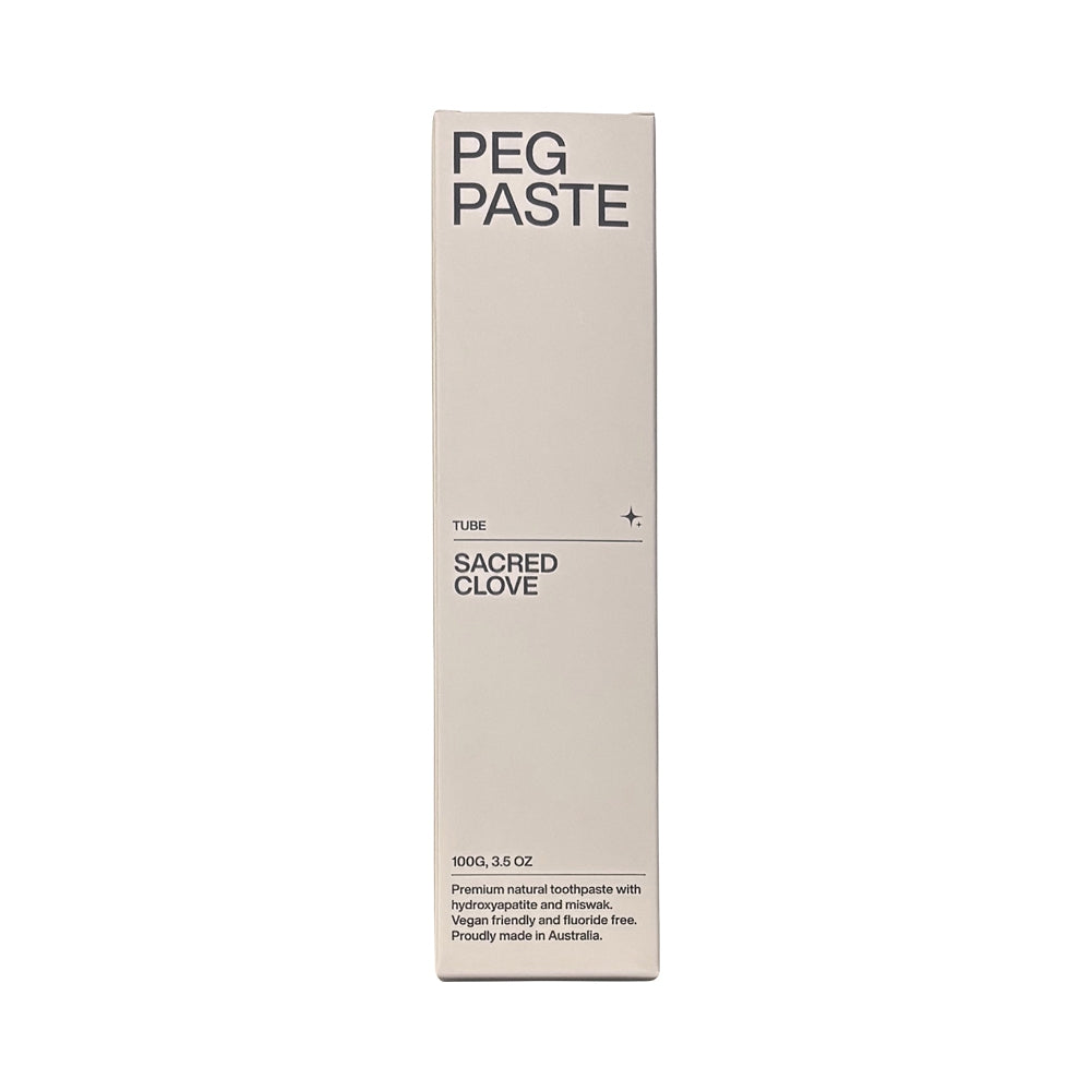 PEG PASTE TOOTHPASTE SACRED CLOVE TUBE 100G