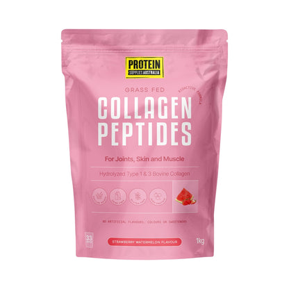 PROTEIN SUPPLIES AUSTRALIA GRASS FED COLLAGEN STRAWBERRY WATERMELON 1KG