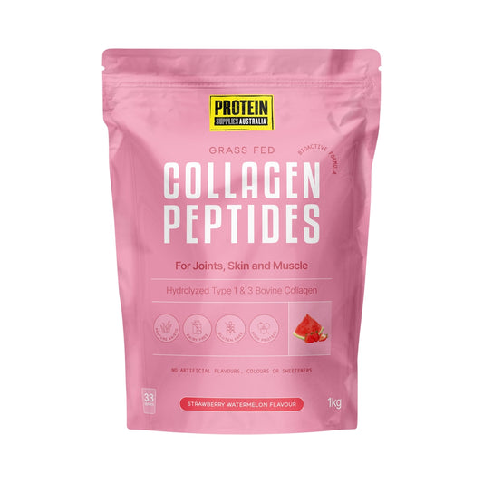 PROTEIN SUPPLIES AUSTRALIA GRASS FED COLLAGEN STRAWBERRY WATERMELON 1KG