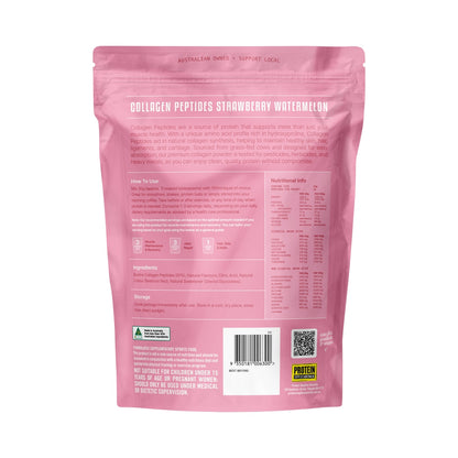PROTEIN SUPPLIES AUSTRALIA GRASS FED COLLAGEN STRAWBERRY WATERMELON 500G