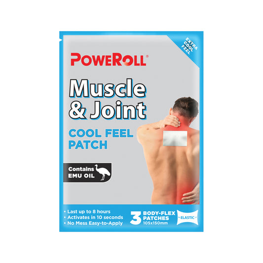 PoweRoll Muscle & Joint Cool Feel Patch x 3 Pack