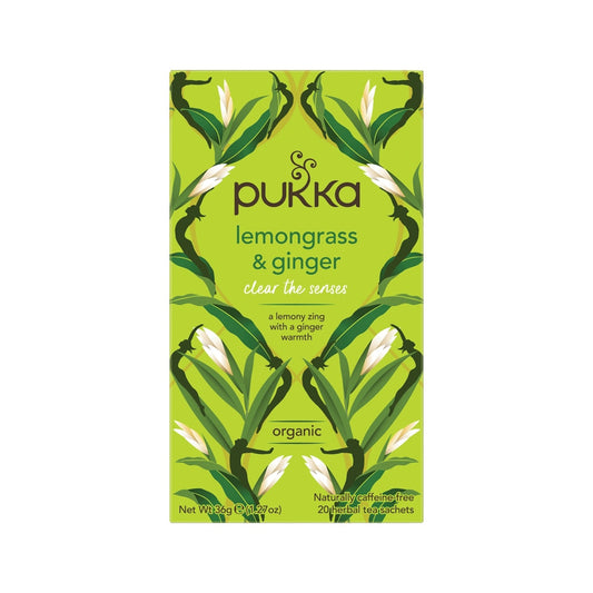 Pukka Organic Lemongrass & Ginger x 20 Tea Bags