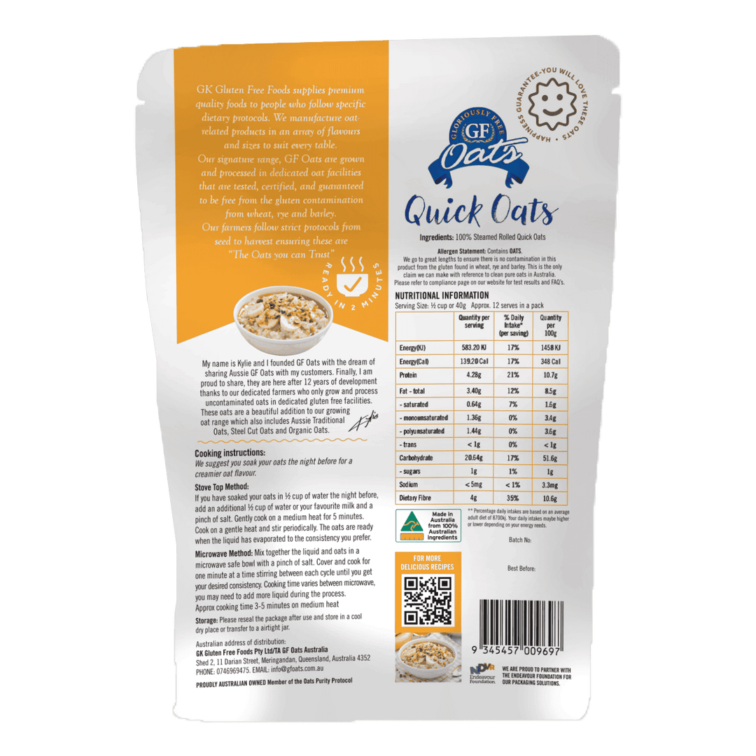 GF Quick Oats 500gm (CTN 10)