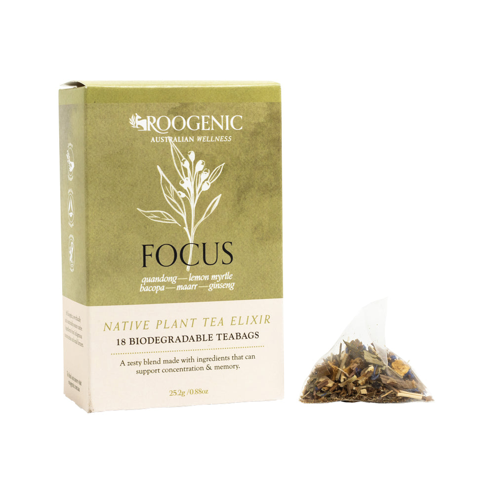Roogenic Australia Focus (Native Plant Tea Elixir) x 18 Tea Bags