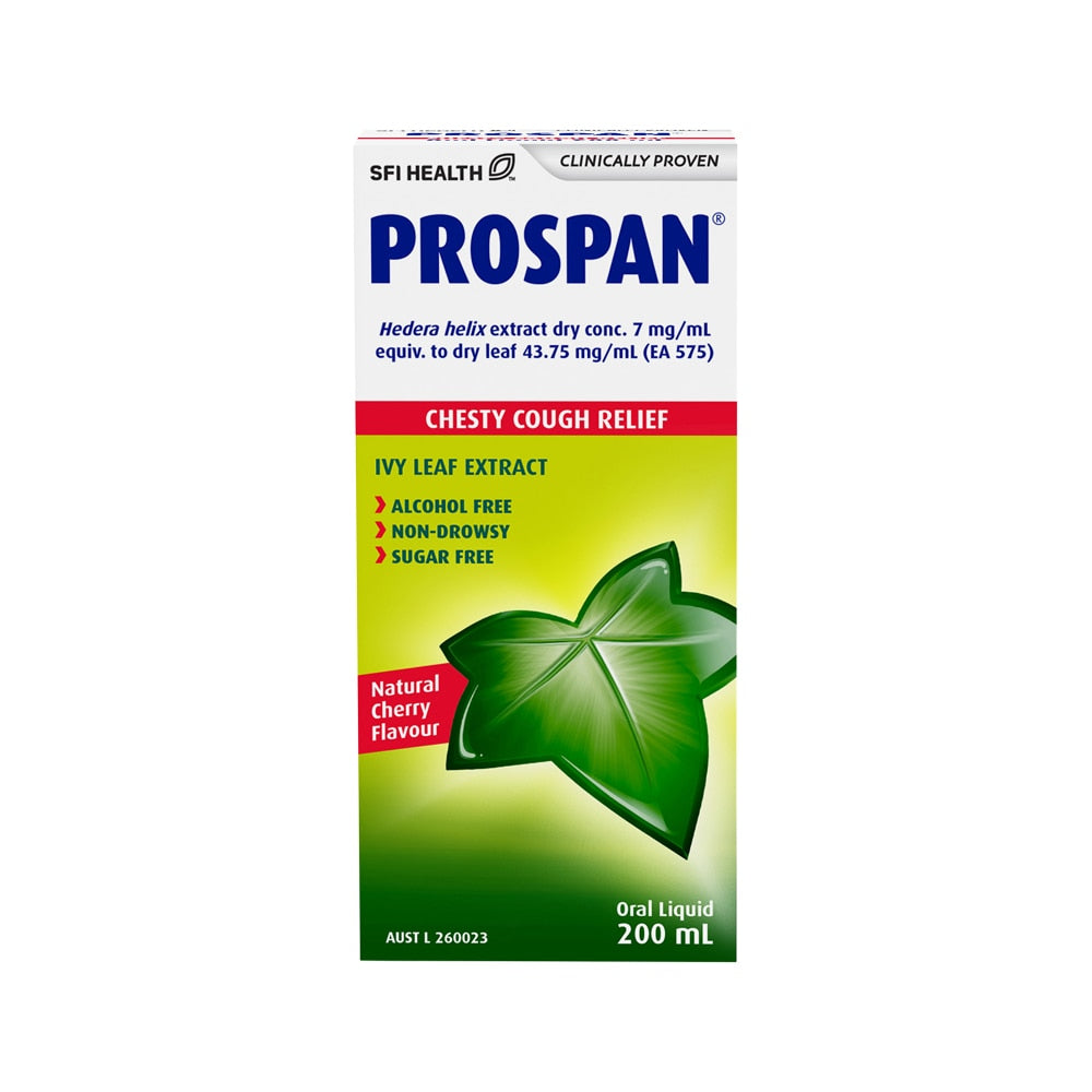 Prospawn Omni Ridge SFI Health Prospan Chesty Cough Relief Cherry Flavour Oral Liquid 200m ...