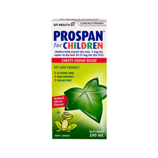 SFI Health Prospan For Children Chesty Cough Relief Cherry Flavour Oral Liquid 200ml