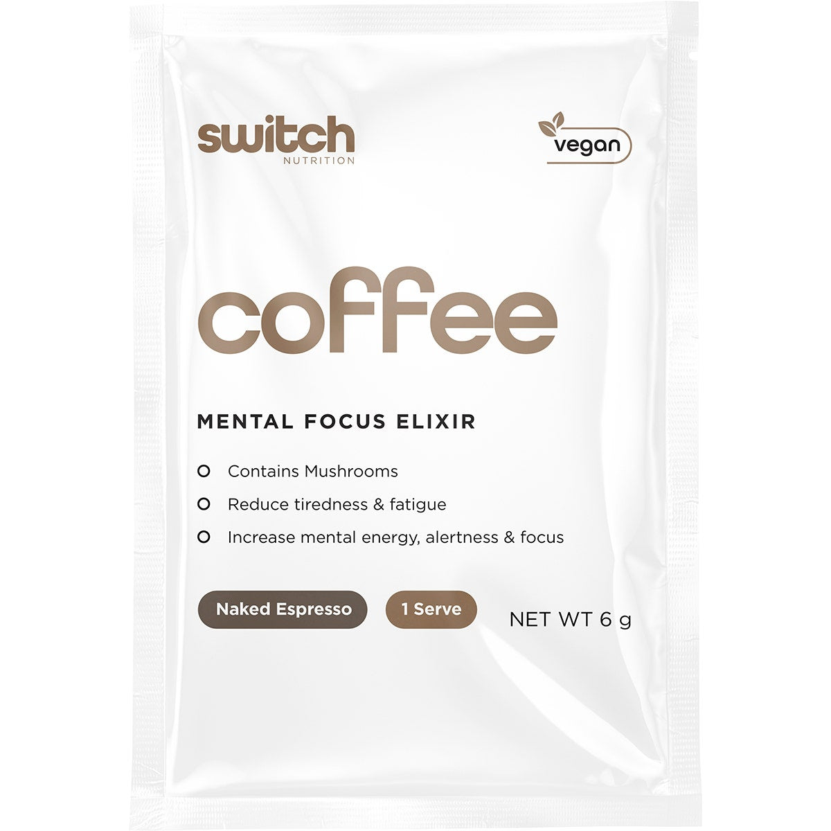 Coffee Mental Focus Elixir Naked Espresso 25pk