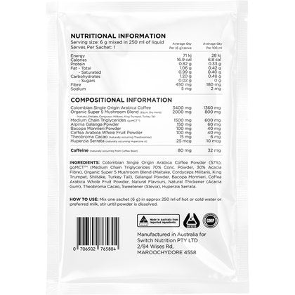 Coffee Mental Focus Elixir Naked Espresso 25pk