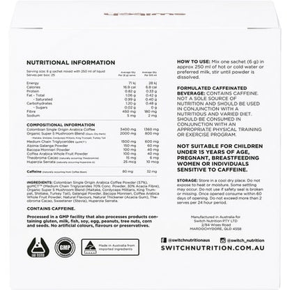 Coffee Mental Focus Elixir Naked Espresso 25pk