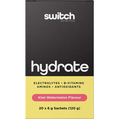 Hydrate Electrolytes No Added Sugar Kiwi Watermelon 20x6g