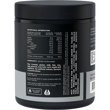 Inositol 40:1 MYO : D-Chiro Inositol 150g