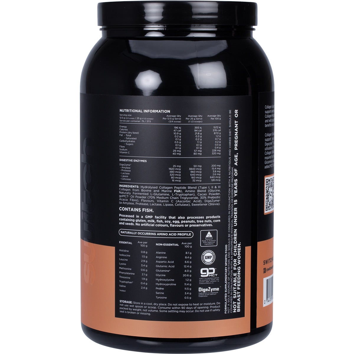 Hydrolysed Collagen Protein Rich Chocolate 938g