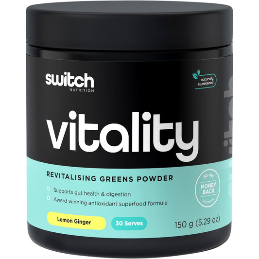 Vitality Revitalising Greens Powder Lemon Ginger 150g