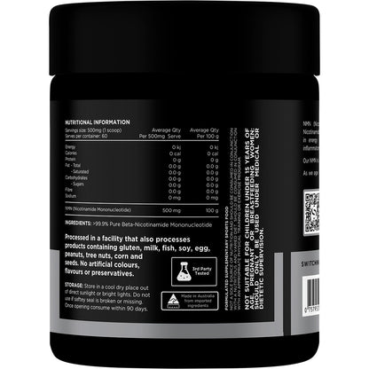 NMN Pure Nicotinamide Mononucleotide Powder 30g
